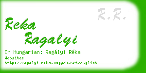 reka ragalyi business card